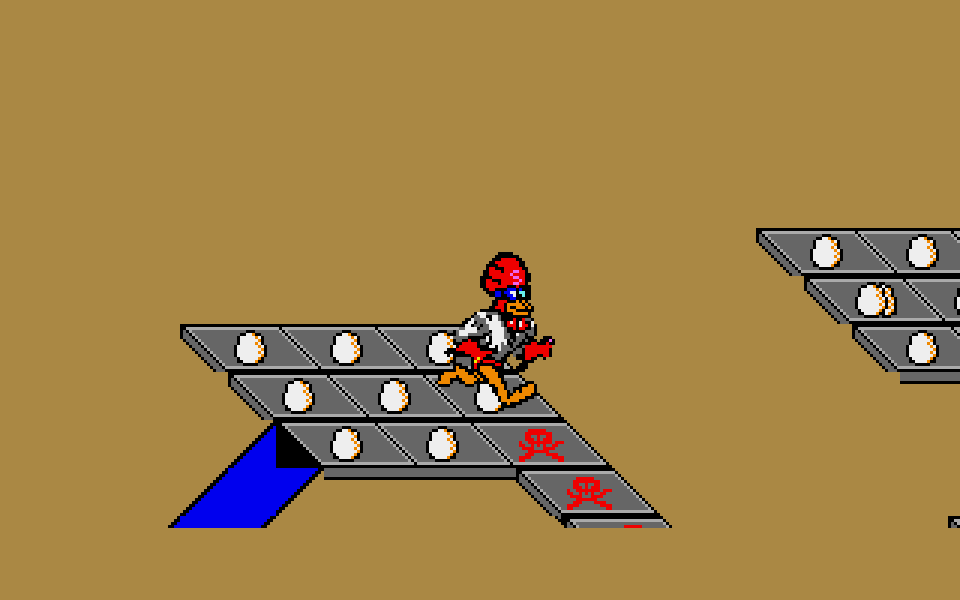 Superchicken atari screenshot